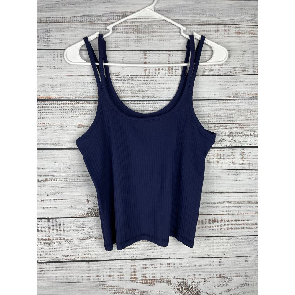 Adore Me Blue Sleep Tank Lounge NEW Medium Soft Stretch Pajama Comfort Ribbed
